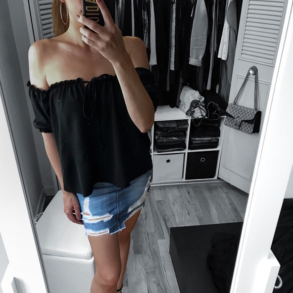 LAST 1 ✨FLORENCE Short Sleeve Off Shoulder Top - Picture 2 of 6